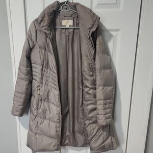Michael Kors Light Brown Puffer Coat